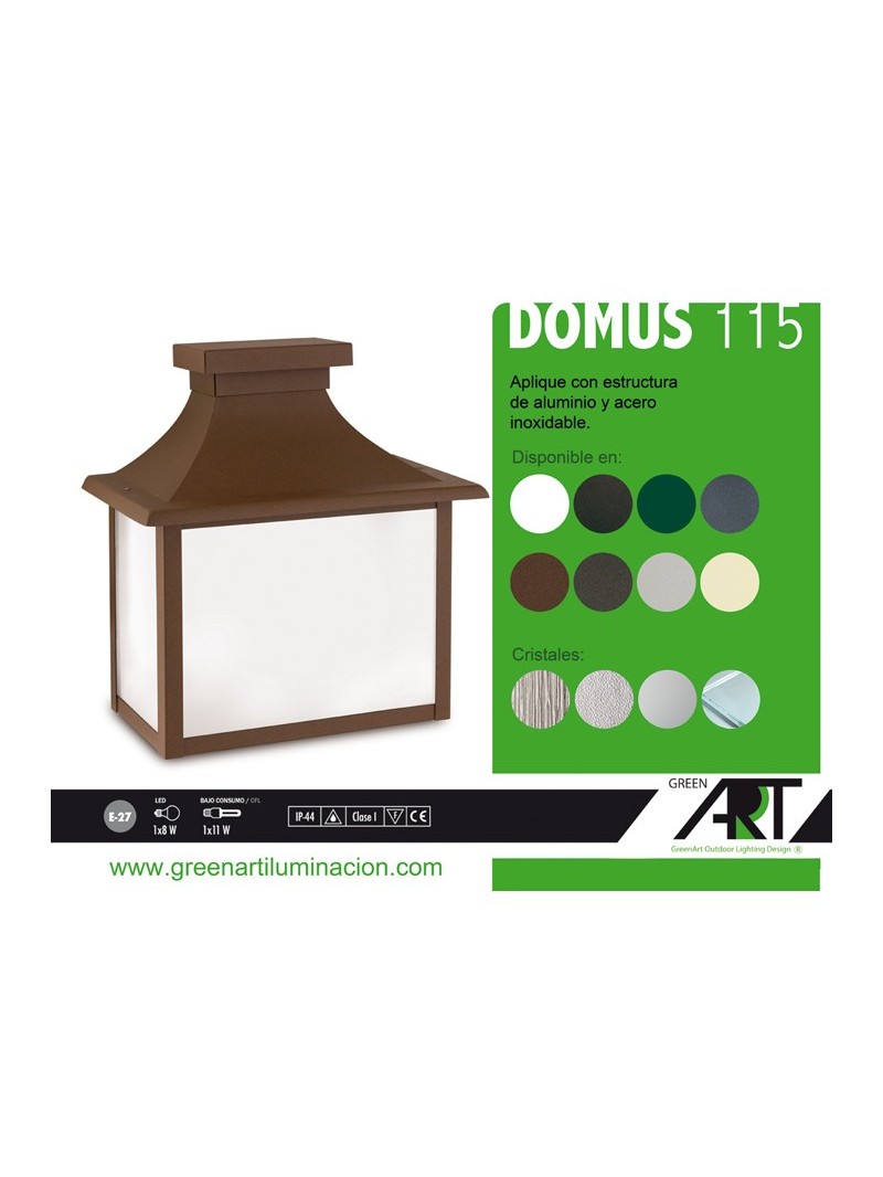 Farola para jardín Domus, farola para exterior disponible en varios  cristales y colores