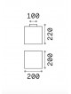 PLAFON LUNA PL1 D20 DE IDEAL LUX