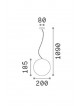 COLGANTE SOLE SP1 D20 DE IDEAL LUX