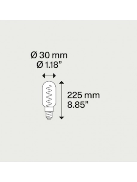BOMBILLA TUBULAR FILAMENTO DE LODES