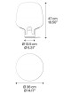 LAMPARA PIE FLAR MEDIUM DE LODES